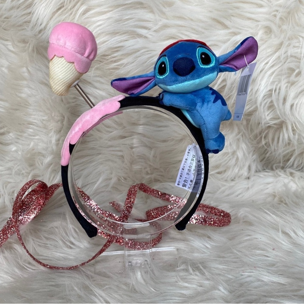 Disney Shanghai Lilo and Stitch Ears Headband Ice cream